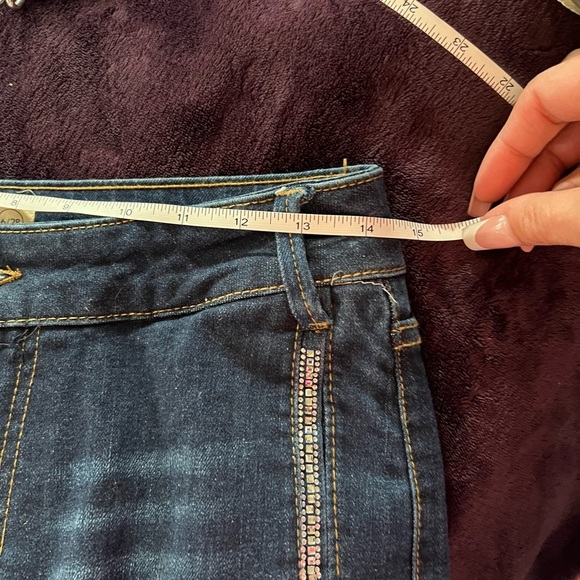 NWT-Oat New York Blue Flare Wide Leg Jeans- SZ 6/28 - Picture 11 of 13